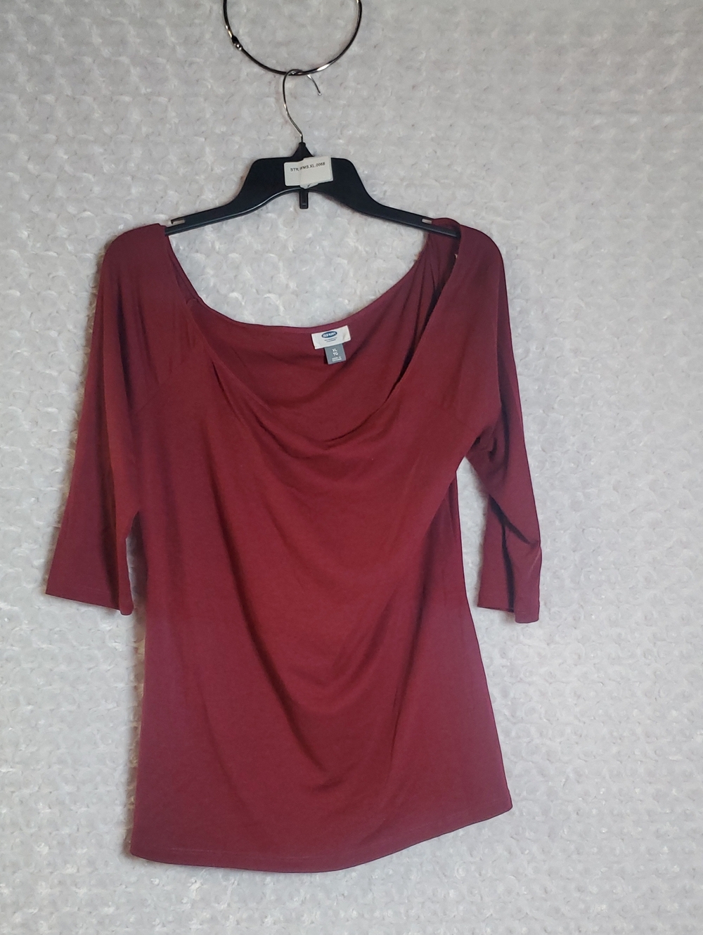 Worthington Wine Cowl-Neck Tunic Top Size XL